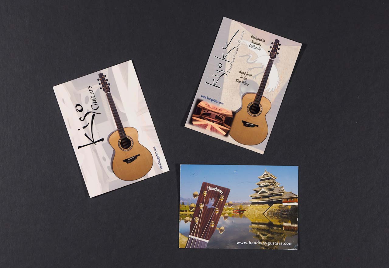 barrett advertising etc portfolio: Go-En International Guitar Postcard Collection